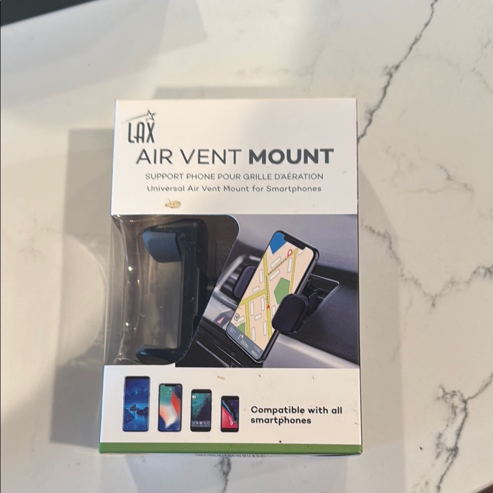 Black Air Vent Mount for Smartphones